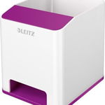 Leitz LEITZ WOW PEN CONTAINER CU AMPLIFICATOR DE SUNET ALB ȘI MOV, Leitz