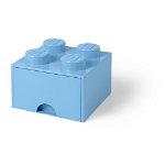 Cutie pătrată pentru depozitare LEGO®, albastru deschis, LEGO®
