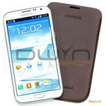 Samsung Galaxy Note II N7100 Leather Pouch Brown, Samsung