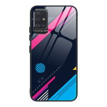 Husa de protectie, Color Tempered Glass Pattern 4, Samsung Galaxy A51, Multicolor, OEM