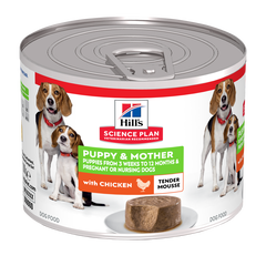 Hrana umeda caini, Hill's Science Plan Canine Puppy & Mother Tender Mousse Chicken, 200 g, Hills Hrana umeda caini, Hill's Science Plan Canine Puppy & Mother Tender Mousse Chicken, 200 g, Hills