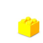 Mini cutie depozitare LEGO 2x2 galben