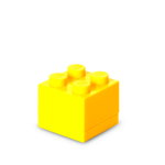 Mini cutie depozitare LEGO 2x2 galben