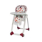 Scaun de masa Chicco Polly Progres 5 in 1, Cherry (Multicolor), 0 luni+, Chicco