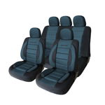 Huse scaune auto , calitate premium, marime universale, culoare albastru+negru, CARGUARD