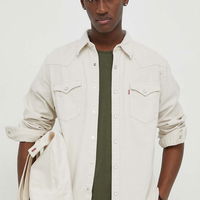 Levi's camasa din bumbac barbati, culoarea albastru marin, cu guler clasic, regular, Levi's