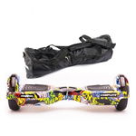 SCOOTER ELECTRIC E-BODA 6.5" FREEWHEEL COMPLETE GRAFFITI YELLOW