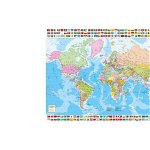 Puzzle Educa - Political World Map, 1500 piese (18500), Educa
