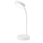 Lampa LED Flexibila de Birou MRG M1631, Reincarcabila, Touch , Alba C962, 