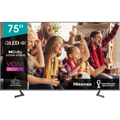 Televizor, Hisense, 75A7GQ QLED Smart LED, 189 cm, 4K Ultra HD, Negru