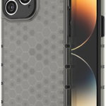 Husa blindata pentru iPhone 14 Pro din seria Honeycomb in negru, ForIT