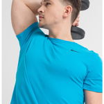 Nike, Tricou cu decolteu la baza gatului pentru fitness Dri-FIT, Turcoaz