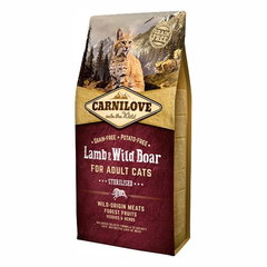 Carnilove Adult Cats Sterilised агнешко и глиганско - 6 кг