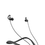 Casti Alergare Wireless Anker Soundbuds Rise Neckband Sport, Bluetooth 4.1, Rezistente la apa IPX5, Noise Cancelling (Negru)