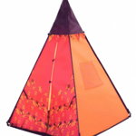 Cort de joaca indian cu proiectii de lumini, portocaliu, Krista