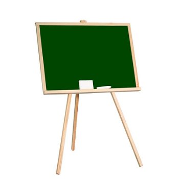 Tablita scolara cu creta, 97x68 cm, rama lemn, suport fixare, verde, PRC