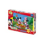 Dino - Toys - Puzzle la picnic cu Mickey si Minnie 66 piese