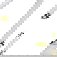 Quadron Rachel Q Line SteelQ baterie de bucătărie cu picioare, alb (84818011), Quadron