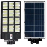 Lampa Solara Stradala Tripla cu Telecomanda si Panou Solar Incorporat 1000W 24 casete, GAVE