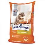 Club 4 Paws Premium Hrana uscata pisici adulte, cu Iepure 14kg, CLUB 4 PAWS