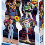 Puzzle 4 in 1 Dino Toys TOY STORY 4, 4 - 8 ani, 4 x 54 piese (Multicolor), Dino Toys