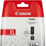 Cartus cerneala canon pgi-550xl pgbk, pigment black, capacitate 22ml, pentru canon pixma ip7250, pixma ip8750, pixma ix6850, pixma mg5450, pixma