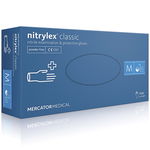 Manusi examinare si protectie Nitrylex classic blue 100 buc, Mercator Medical