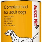 MAXI PET Câine Pui, conservă 1250g, Maxi Pet