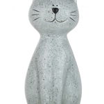 Figurina Cat, Rasina, Gri, 12x11.5x22 cm