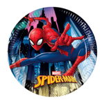 Set 8 farfurii carton Spiderman / Omul Paianjen 20 cm