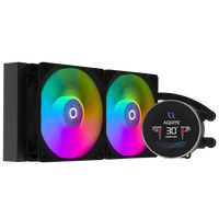 Cooler procesor AQIRYS Hydra 240 AiO Black, 2x 120mm