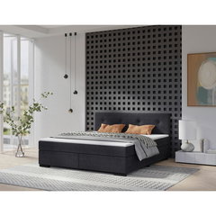 Pat Boxspring, 180/220 cm, antracit, P & B