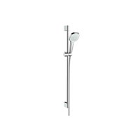 Set de dus Hansgrohe Croma Select E Vario cu bara de 0.90m alb/crom