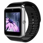 Smartwatch U-Watch GT08 Bluetooth Negru-Argintiu, Compatibil SIM, MicroSD, Techstar