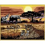Set Ravensburger Pictura pe Numere - Safari African