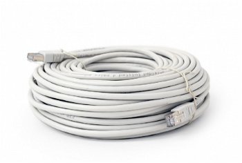 Cablu FTP GEMBIRD Cat6, cupru-aluminiu, 30 m, gri, AWG26, ecranat PP6-30M