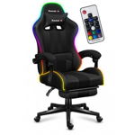 Scaun Gaming Force 4.7 RGB Mesh Negru, Huzaro