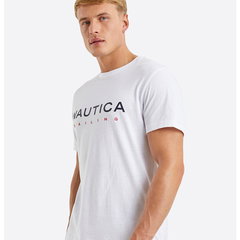 Tricou din bumbac cu imprimeu logo Jax, Nautica