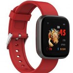 Ceas Smartwatch iUni H5, Touchscreen, Bluetooth, Notificari, Pedometru, Red