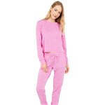Imbracaminte Femei YMI Two-Piece Pullover amp Pants Fleece Set Knockout Pink, YMI