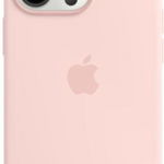 Husa de protectie Apple Silicone Case with MagSafe pentru iPhone 13 Pro Max, Chalk Pink