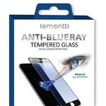 Folie sticla Lemontti Full Fit Anti-BlueRay pentru Apple iPhone 14 Pro (Negru), Lemontti