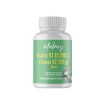 Vitamina D3 10.000 IU + Vitamina K2 200mcg MK7 180 Tablete, Vitabay, Vitabay