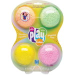 Spuma de modelat cu sclipici Playfoam, - Set 4 culori, Educational Insights, 2-3 ani +, Educational Insights
