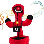 Jucarie interactiva tip cactus model Squid Game cu LED-uri Dansator Vorbitor Imita ROSU, GAVE
