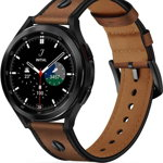Curea Tech-Protect Curea cu șurub Tech-Protect Samsung Galaxy Watch 4 40/42/44/46 mm Maro, Tech-Protect
