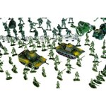 Set joc baza militara XXL,300 piese din plastic,Multicolor, 