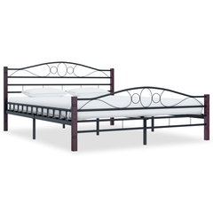 Cadru de pat vidaXL, negru, 160 x 200 cm, metal, 21.18 kg Cadru de pat vidaXL, negru, 160 x 200 cm, metal, 21.18 kg