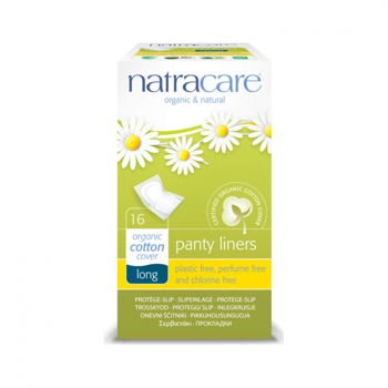 Absorbante zilnice bio Natracare ambalate individual, Long Natracare, 16 buc