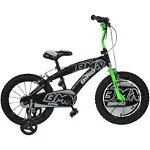 Bicicleta copii Dino Bikes 14' BMX negru si verde, Dino Bikes